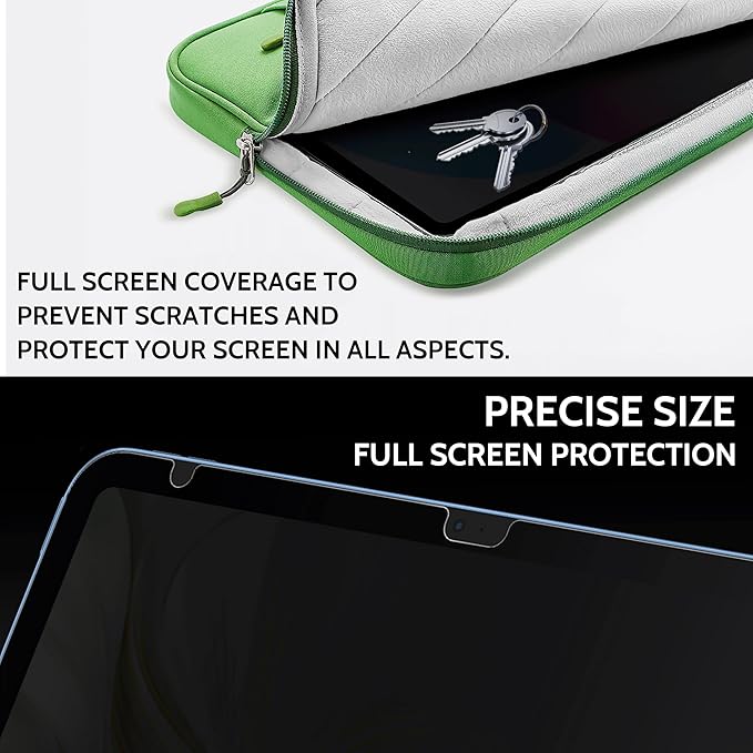 Peslv 360° Privacy Screen for iPad 10th 2022 10.9" & iPad 11th A16 2025 11", Anti Glare Blue Light Spy Filter Private Cover, High Sensitive Bubble-Free Easy Install Black Security Protector
