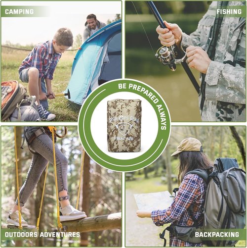 Scout First Aid Kit Plus - Essential IFAK for Camping & Hiking | Compact, Lightweight & Reusable