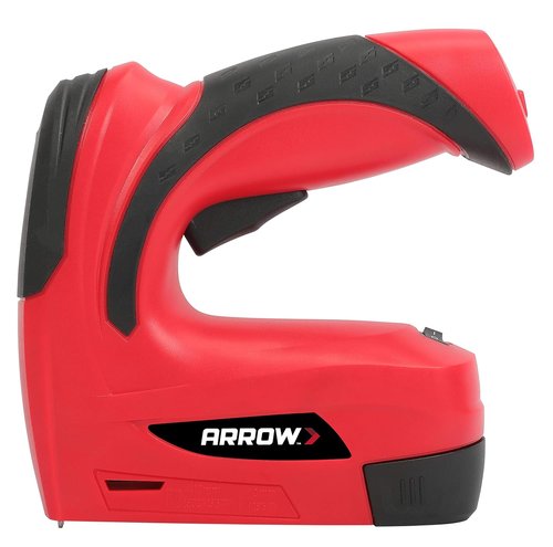 Arrow Fastener E21 Cordless Electric Staple Gun - Lightweight & Versatile | Black/Red Finish