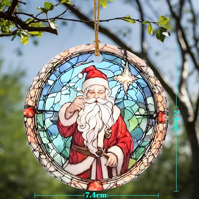 Christmas Ornament, Jocidea Christmas Decorations Santa Claus, Christmas Tree Ornaments, Holiday Decor and Xmas Gifts Ideas