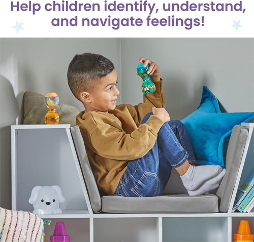 Hand2Mind Sensory Bottles - Opposite Emotions for Toddler Mindfulness | Quiet Fidgets for Classroom
