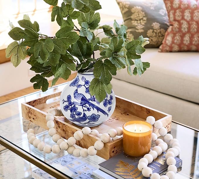 Blue and White Vase Porcelain Vases Small Chinoiserie Vase Classic Ceramic Chinese Floral Vase for Bedroom Living Room Console Table Accent Shelf Tabletop Decor