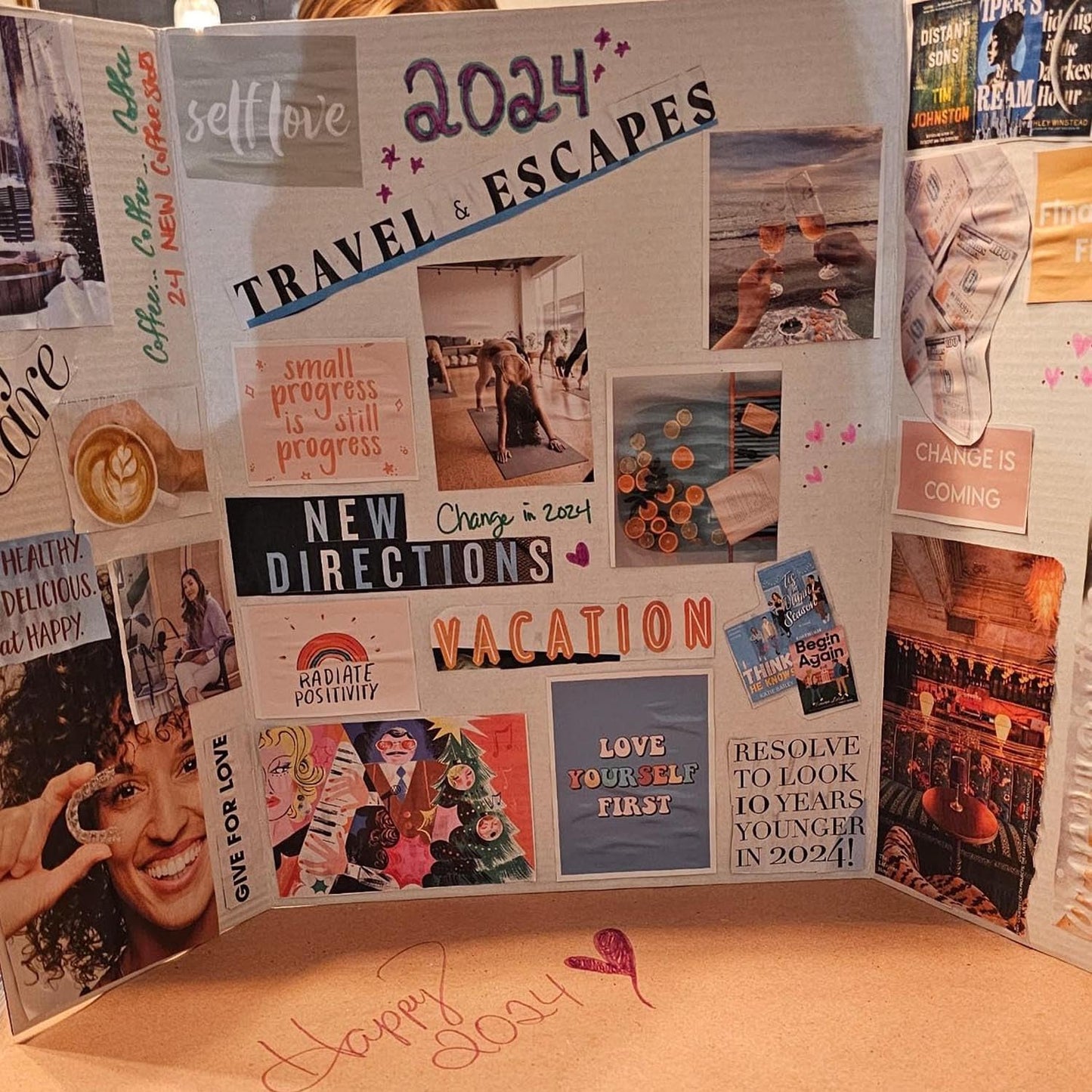 Trifold Display Boards - Colorful Self-Adhesive Sheets | 24 x 16 Inch Presentation Boards for Science Fairs