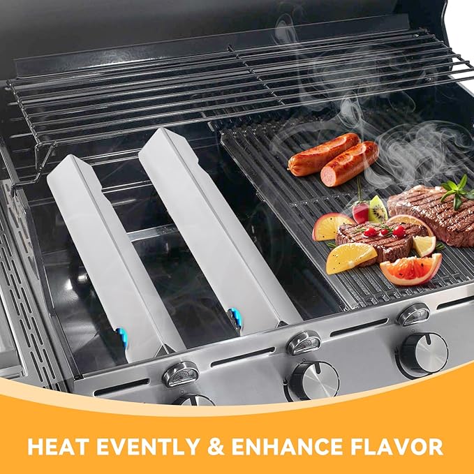 KifonMetals 17.1" Stainless Steel Flavorizer Bars for Weber Genesis II Grill Parts, GS4 Genesis II/II LX 300, II E-310, II E-315, II E-335, II LX-340 Replacement Parts, for Weber 66795, 5 Pcs