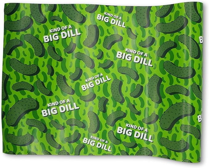 GOOFBALLS Hilarious Wrapping Paper Roll – Funny Gift Wrap for Birthdays, Holidays, White Elephant, Gag Gifts - Pickles
