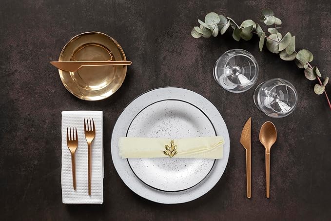 ACCENTHOME Ivory Cotton Linen Napkin Set of 12 18x18 inch Dinner Napkins - Washable Soft Premium Hotel Quality Reusable Hemmed Edges Napkins Perfect Table Linens for Family Dinners, Weddings