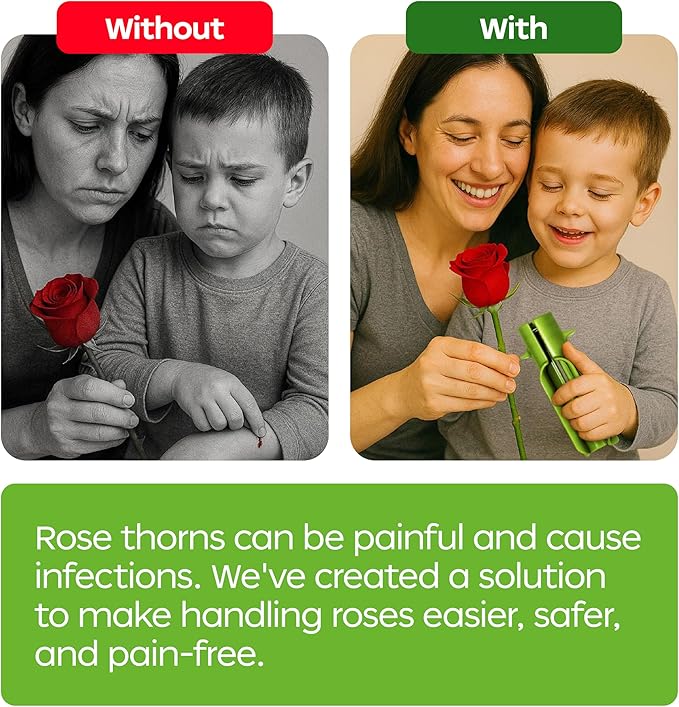 Premium 4 Pcs Set Rose Thorn Stripper Tool Thorn Remover Dethorner For Roses Foliage Stripper Floral Knife Cutter Fresh Flowers Arranger Florist Sundries Stem Floristry Boquet Supplies Leaf Razor