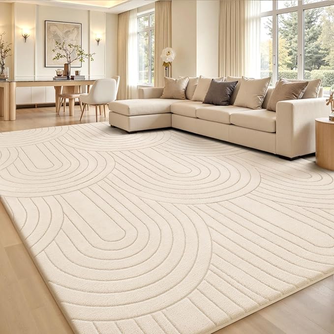 Sour Lemon 10x14 Area Rugs for Living Room, Soft Large Area Rug Indoor Modern Carpet for Bedroom，Machine Washable Area Rug Non-Slip Rug Carpet for Kids Home Dorm Under Dining Table Office Decor