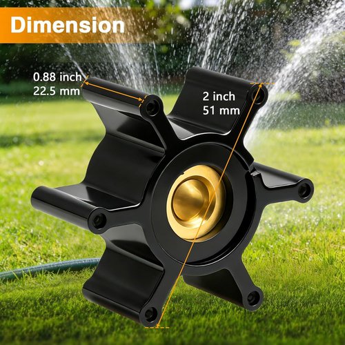 Milwaukee M18 Transfer Pump - Upgraded Natural Rubber Impeller & Seal Kit | Copper Core Design, Replace 49-16-2771