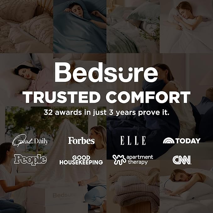 Bedsure Boho Duvet Cover Cal King Size, Soft & Comfortable Elegant Design Boho Bedding for Decoration, Machine Washable Comforter Cover for All Seasons,Includes 1 Duvet Cover & 2 Pillow Shams,White