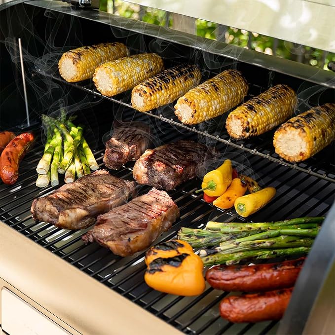 Z GRILLS 2025 Pellet Grill & Smoker with PID 3.0 Controller, Dual-walled Insulation, Meat Probes, Huge Storage, Hopper Clean-out including Grill Cover and More