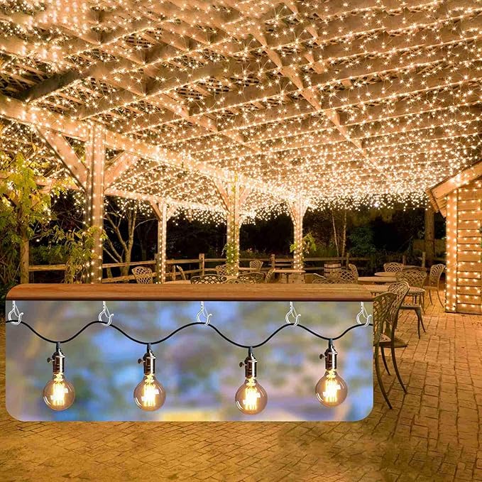 FSAH 96 PCS Q-Hanger Hooks, Screw Hooks for Outdoor String Lights, Safety Buckle Design Cup Eye Hook for Hanging Christmas Lights, Plants, Mounted on Wall Ceiling, Include 1 Wing Nut Driver, Silver