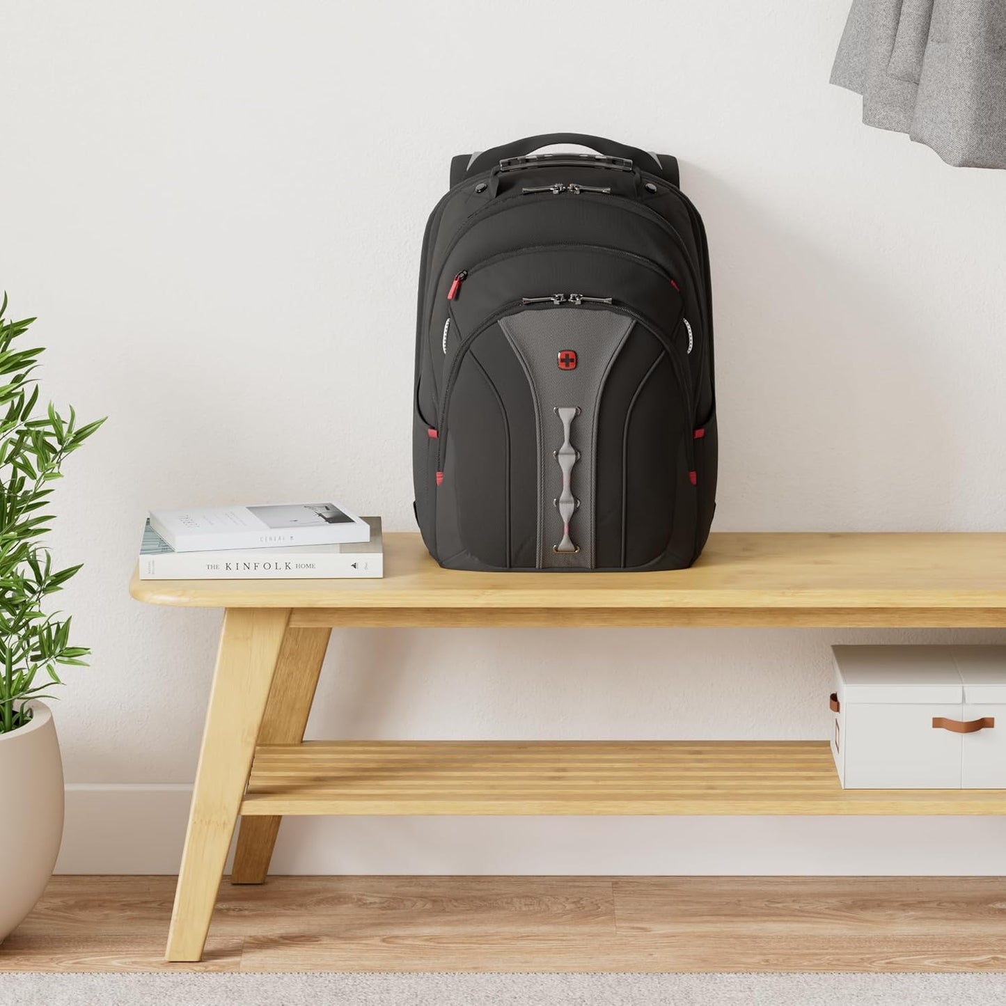 Wenger Legacy 16-Inch Laptop Backpack - Stylish Black/Gray Bag for Men & Women | One Size