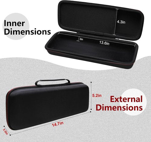 LTGEM Hard Case for Epson Workforce ES-200 | ES-300W | ES-300WR - Durable Travel Storage Bag