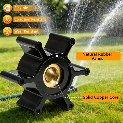 Milwaukee M18 Transfer Pump - Upgraded Natural Rubber Impeller & Seal Kit | Copper Core Design, Replace 49-16-2771