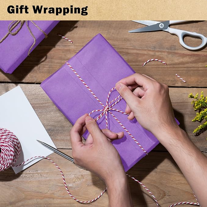 RUSPEPA Kraft Paper Roll - 17.5 inches x 32.8 feet - Recyclable Paper Perfect for Wrapping, Craft, Packing, Floor Covering, Dunnage, Parcel, Table Runner, Dark Purple