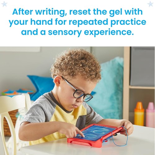 Hand2Mind Letter Tracing Pad - Reusable Sensory Writing Board for Kids 3-5 | Montessori Alphabet Toy