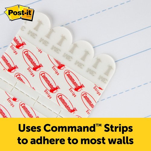 Post-it Easel Pad - 20 Sheets Per Pad, 20" x 23" White with Lines - Includes Command Strips