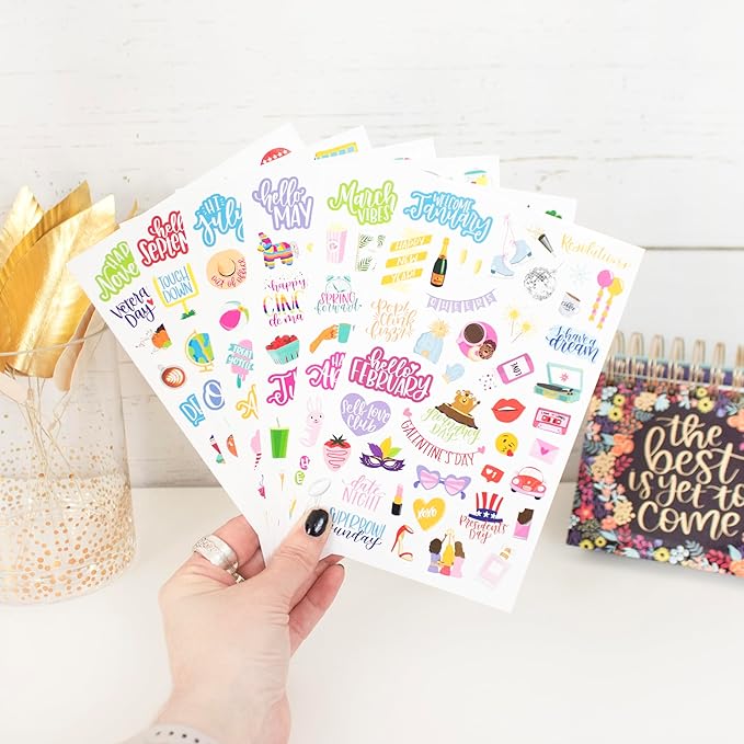 Bloom Daily Planners New Holiday Seasonal Planner Sticker Sheets - Seasonal Sticker Pack - Over 250 Stickers Per Pack!