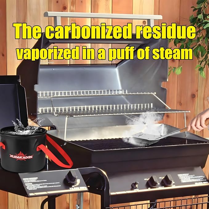 XUDAKAIXIN BBQ Replaceable Scraper Cleaning Head, Durable for Cast Iron or Stainless-Steel Grates, Barbecue Cleaner (Only Replaceable Cleaning Head No Grill Brush)