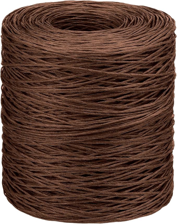 Syhood 1345 Feet Floral Vine Bind Wire Rustic Wrapping Wire for Flower Bouquets(Brown)