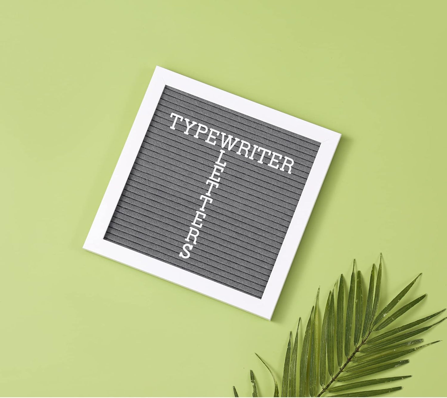 Skiennix Letter Board Sign - White Frame 10x10 Felt Board for Baby Announcements | Includes Typewriter Letters & Canvas Bag