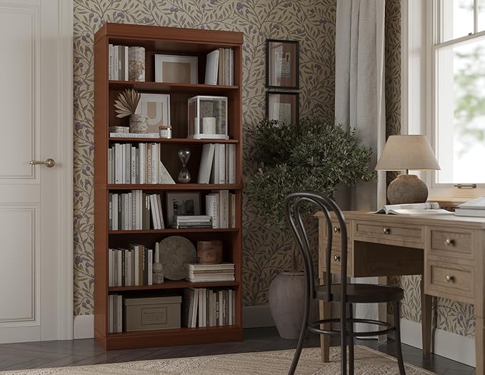 Palace Imports Solid Wood Bookcase – Stackable Modular 6-Tier Bookshelf - 71.5" Tall x 32" Wide – Mocha, Open Display Shelf for Living Room, Office, Renewable 100% Eco-Friendly Wood, Made in Brazil