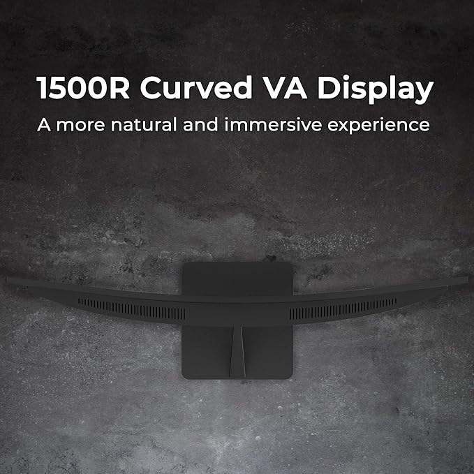 Deco Gear 27” 240Hz Curved Gaming Monitor, 1500R VA, FHD 1080p, HDR, 99% sRGB, Premium Adaptive-Sync, 5ms OD, HDMI & DisplayPort, FPS/RTS Modes, PC & Console Compatible, American Seller