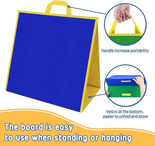 AKAYOK Large Felt Board - 17"x17" Interactive Flannel Board for Toddlers | Visual Learning & Storytelling