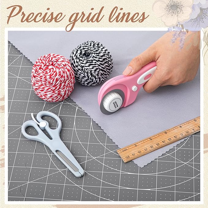 24" x 36" Self Healing Folding Cutting Mat with Grid for Quilting, Sewing, Craft Hobby Board Sewing Cutting Mat for Quilting, Leather, Fabric, Crafting, Scrapbooking, Art, Clay