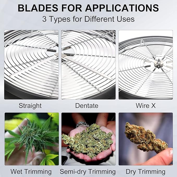 MELONFARM Bud Leaf Bowl Trimmer Twisted Spin Cut for Hydroponic Plant with Sharp Stainless Steel Blades (16 Inch)
