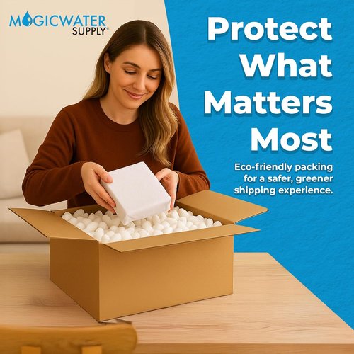 MagicWater Packing Peanuts - Eco-Friendly Bio Tube Recycled Void Filler | 1 Cu Ft, Dust-Free & Abrasion Resistant