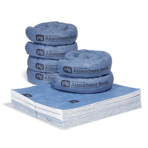 PIG Water Absorbing Kit - 10-Gallon Absorbency | Blue Color - PM50491