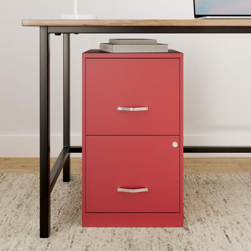NuSparc 2 Drawer Locking Filing Cabinet - Pre-Assembled Steel Design for Home & Office | Letter-Size