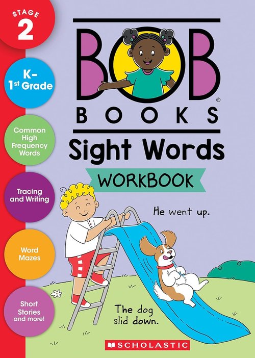 Bob Books - Sight Words Workbook for Phonics & Writing Practice | Ages 4+, Kindergarten & First Grade