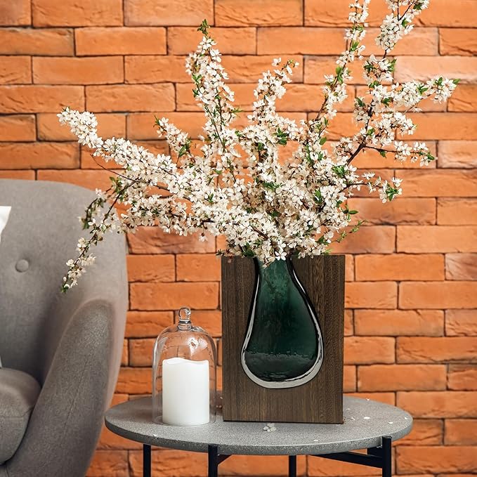Beautiful Flower Vase - Exquisite Vase for Flowers - Elegant Entryway Centerpiece - Coffee Table Decor - Ideal Gift for a Wedding, Anniversary, or Housewarming