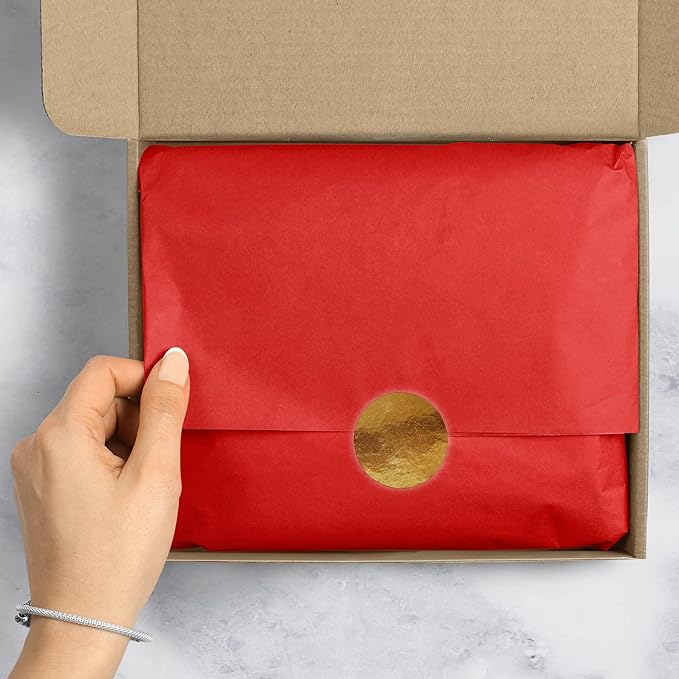Jillson Roberts Bulk 20 x 30 Inches Recycled Tissue, Red, 480 Unfolded Sheets (BFT09)