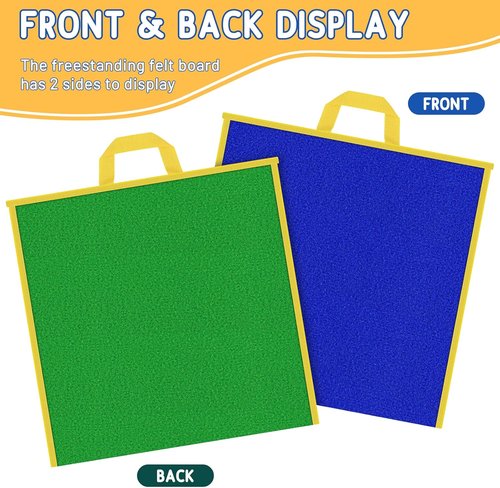 AKAYOK Large Felt Board - 17"x17" Interactive Flannel Board for Toddlers | Visual Learning & Storytelling