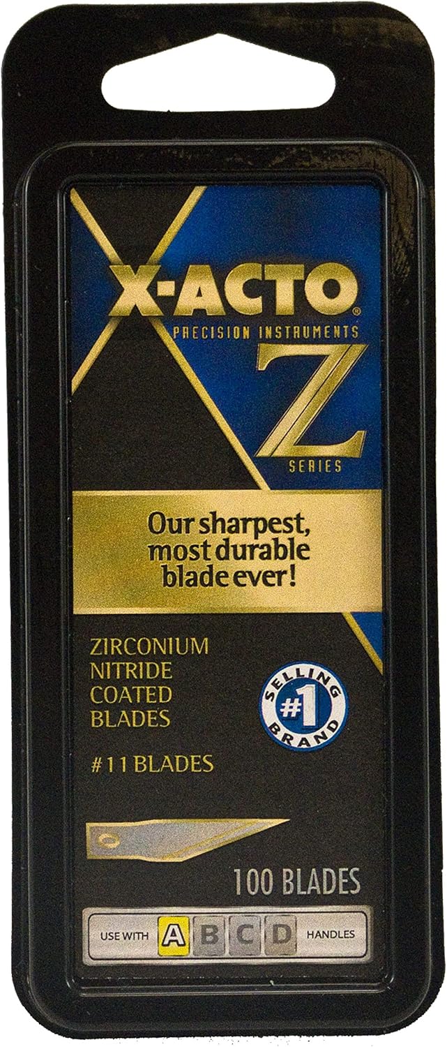 X-Acto Replacement Blades - 100 Count Gold Precision Cutting Blades for Crafting & DIY Projects