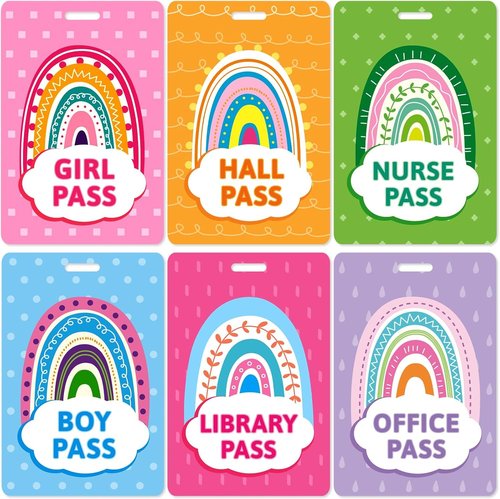 Ceiba Tree Boho Lanyards - Set of 6 with Breakaway Buckle for Students & Teachers | Office & Library Use