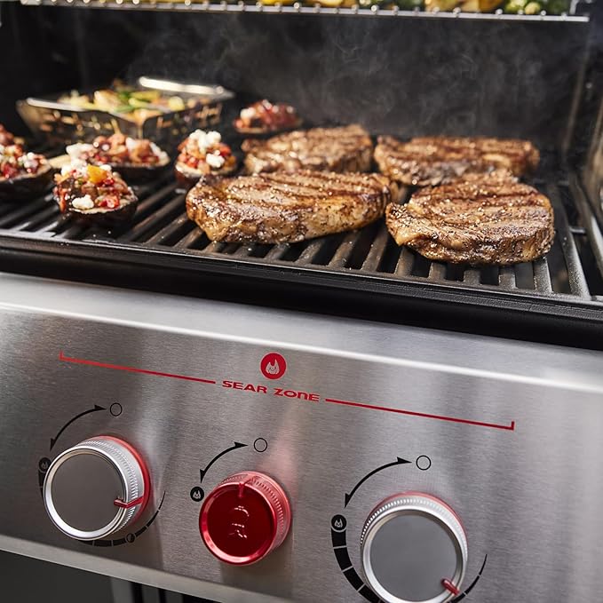 Weber Genesis E-415 Natural Gas Grill for Outdoor Grilling, 4 Burners, Black