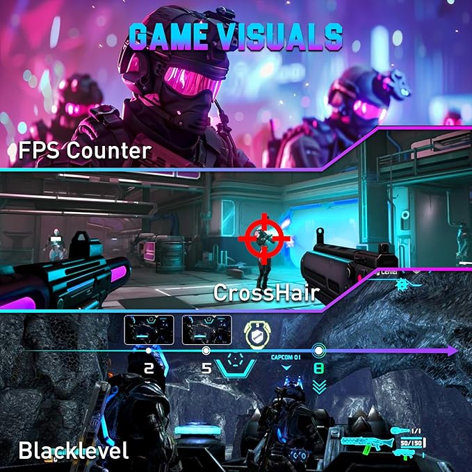 SANSUI Gaming Monitor, 24.5" 300hz 240hz FHD 1080P 1ms FPS PC Monitor Gaming, HDR, FreeSync, DisplayPort x2 HDMI x2, Fast IPS, 120% sRGB, Audio Jack, VESA Support, Desktop Compatible(ES-G25X1 PRO)