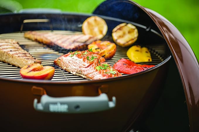 Weber Original Kettle Premium Charcoal Grill for Outdoor Cooking and Barbecue, 22-Inch, Copper