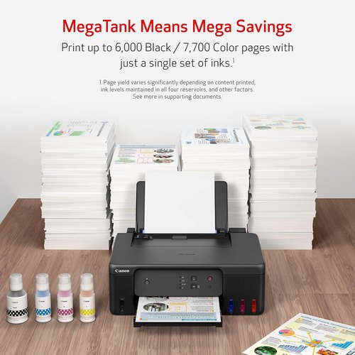 Canon PIXMA G1230 - MegaTank Inkjet Printer with High-Volume Printing | USB Required