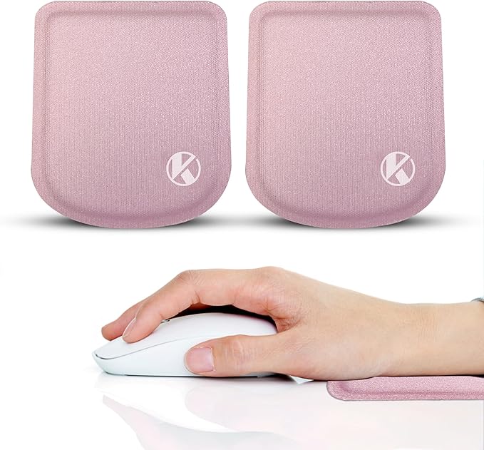 KOVEHN Ultra-Thin Laptop Wrist Rest Pads (Pastel Pink)