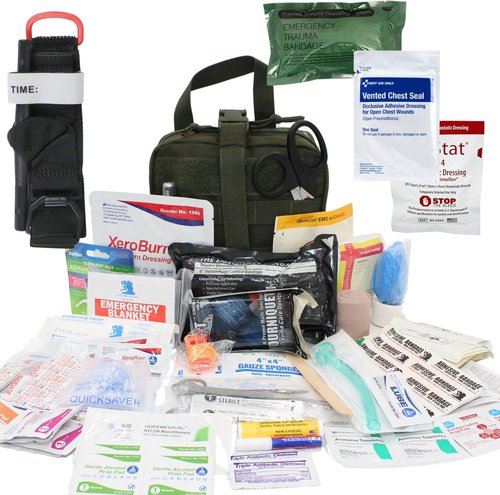 Luminary Advanced IFAK | MOLLE Rip-Away Trauma First Aid Kit - Quick Release Panel, Olive Drab