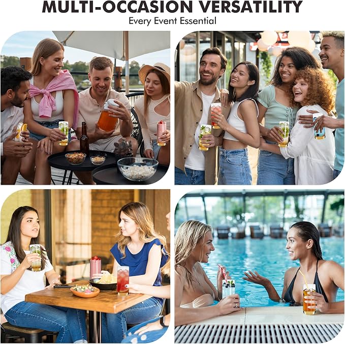 Amber Highball Glasses Set of 6,13oz Drinking Glass Cups for Mixed Drink Cocktail, Beer, Mojito, Water and Juice,Thick Tall Crystal Glassware for Kitchen, Restaurant, Home Bar and Parties