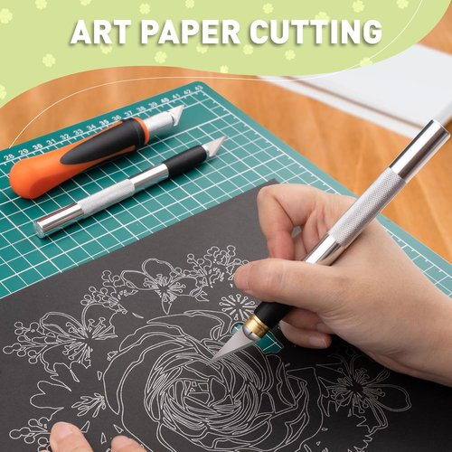 JETMORE Exacto Knife Set - 22-Piece Precision Crafting Tools for Modeling, Carving & Stenciling