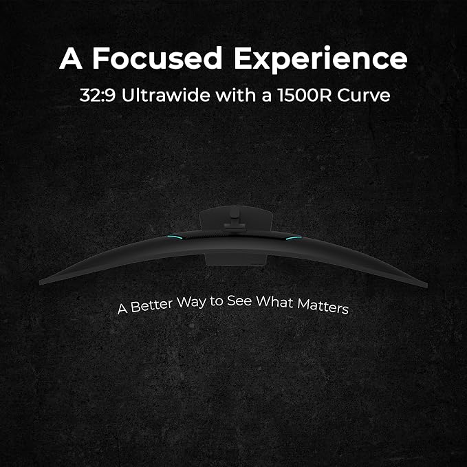 Deco Gear 49″ Curved Ultrawide Dual-QHD Monitor | 5120×1440 32:9 HDR400 | 120Hz VA Panel | USB-C 65W PD, FreeSync, PBP/PIP, KVM Switch | Built-in Speakers & Ergonomic Stand