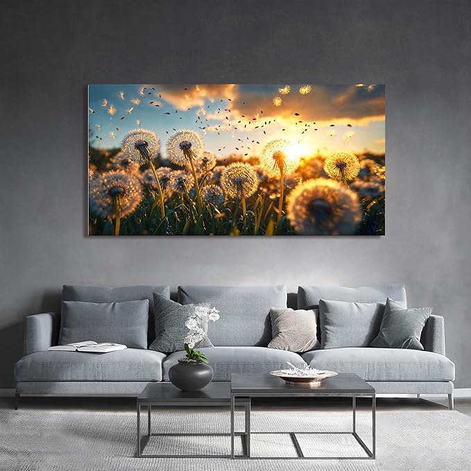 Oversized Canvas Wall Art Decor Floral Canvas Wall Art Pictures For Living Room Decor Paintings Artwork For Walls White Modern Wall Art Canvas Prints Artwork For Bedroom Office Wall Decor 29 × 58 Inch